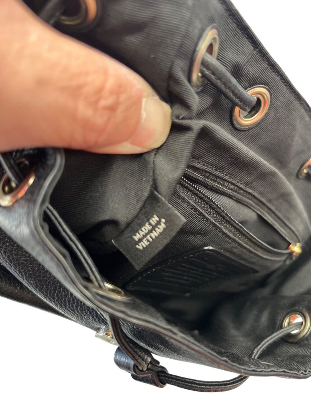 Coach F37621 wms black leather pebbled mini backpack SKU 10-048 - Picture 15 of 16